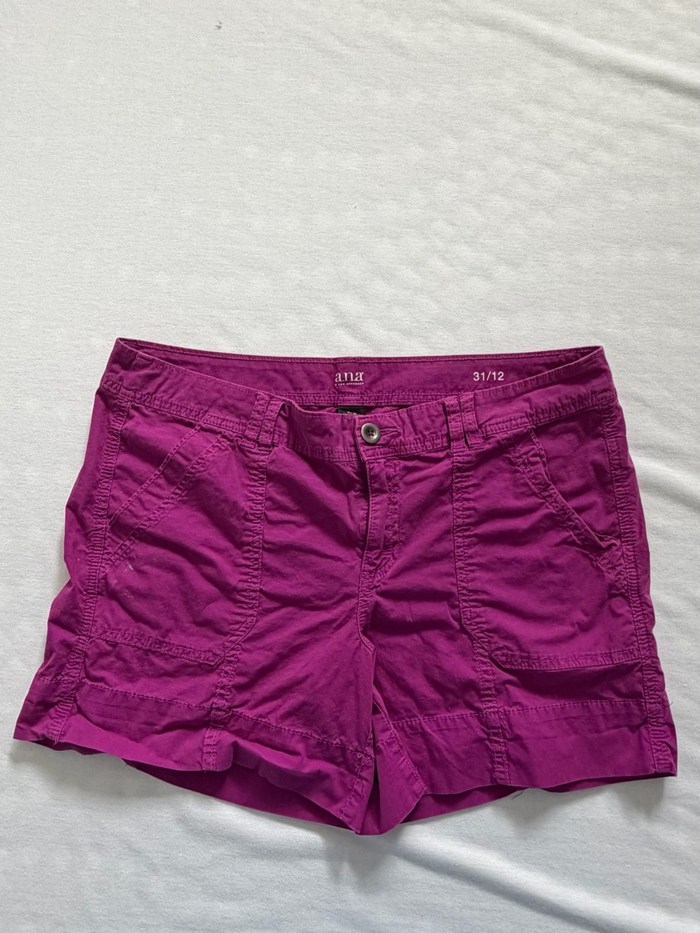 a.n.a Women’s Magenta Utility Bermuda Shorts